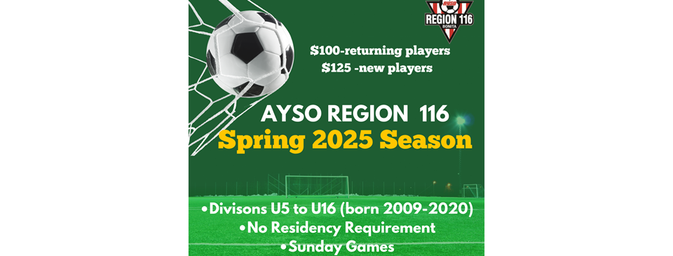 2025 Spring Season Registration Now Open!